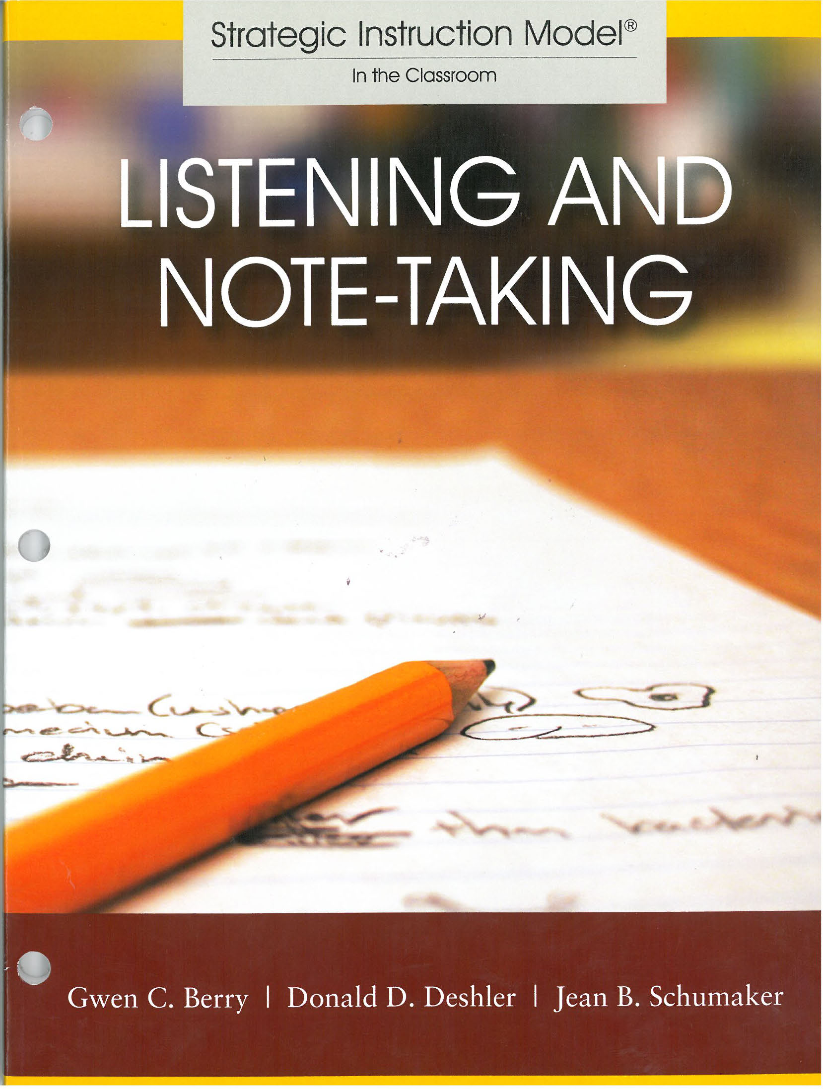 Listening and Note-Taking Strategy Book